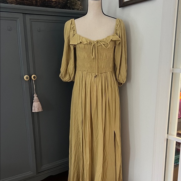 Worth Dresses & Skirts - NWT Worth Devon Smocked Maxi dress in Dusty Lime